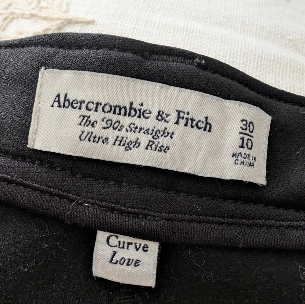 Abercrombie & Fitch Black Leather Pants - Picture 3 of 3